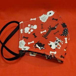 Face mask with dogs desing